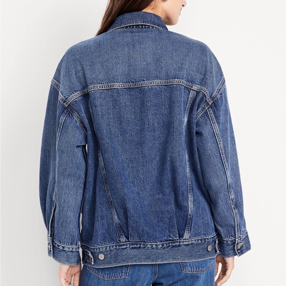 Oversized Jean Trucker Jacket - Picture 2 of 4